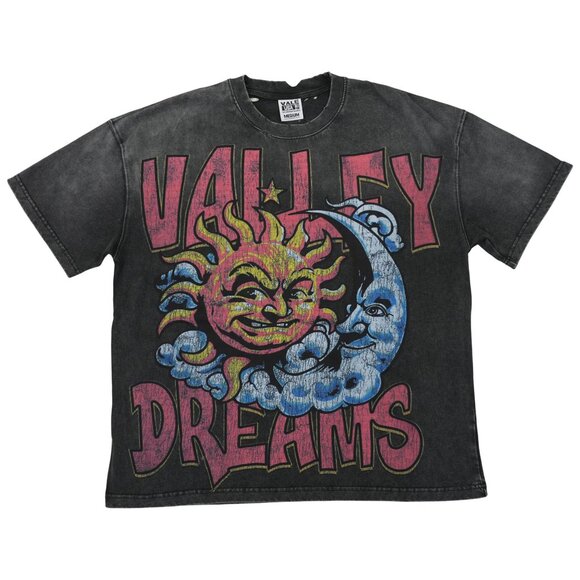 Vale Forever Thrashed Sun T-shirt Vintage Black - Picture 1 of 4
